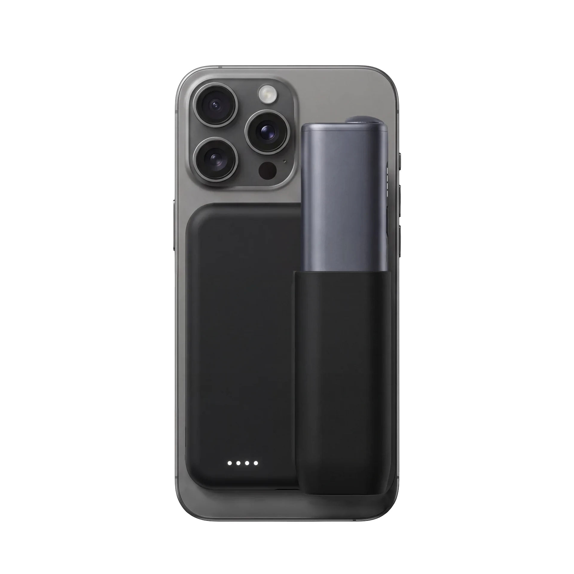 IQASE phone case mounted on iPhone with IQOS docked
